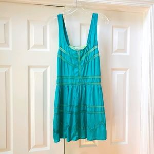 O'Neill Aqua Teal & Yellow Dress NEW